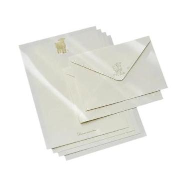 Imagem de Conjunto de 4 cartas + 2 envelopes, planejador romântico, cartão de fe
