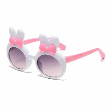 Imagem de Óculos de Sol Infantil Desenho Animado Proteção UV Hero Band, Branco