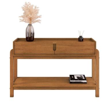 Imagem de Aparador 2 Gavetas Lizz Cedro - Casa D Móveis