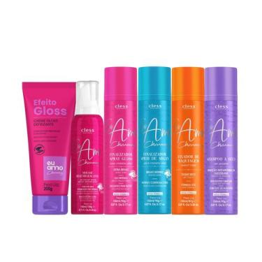 Imagem de Kit Completo Sprays Argan e Gloss Fixa Maquiagem Mousse Desfrisante e 