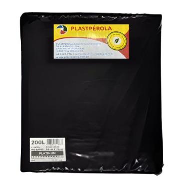 Imagem de Sacos Plasticos Platinum Pretos 200 Litros 90X115X008 Plastperola, Pre