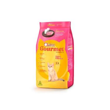 Imagem de Alimento Quatree Gourmet Para Gato Filhote De Raça Pequenas Sabor Carn