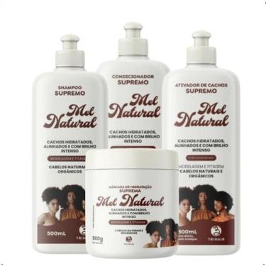 Imagem de Kit Shampoo + Cond + Ativador + Máscara Mel Natural Trihair