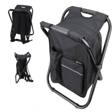Imagem de Mochila Termica Banqueta Dobravel Banco Portatil Bolsa 25 Litros Cadeira Camping Pesca Praia Viagem Eventos