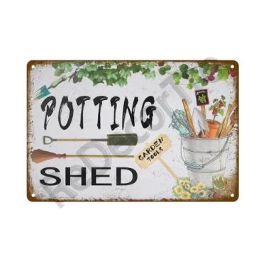 Imagem de Placa De Metal Vintage Com Flores Para Decoração De Parede De Jardim, 