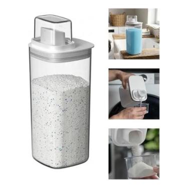 Imagem de Dispenser Sabão Amaciante Lavandeira Flow 1,5l Com Dosador - Ou, Branc