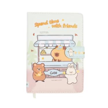 Imagem de Agenda B6 UNISO Capivara Estampa 1 com 132 Folhas Papel 80 G-M² Formato 122 X 171MM