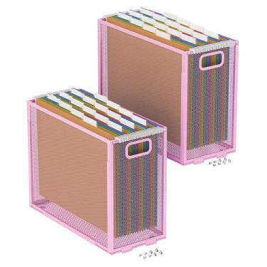 Imagem de Organizador de Arquivos Oterri de Metal para Mesa com Suporte para Pen