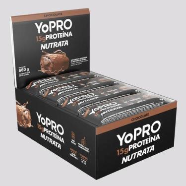Imagem de Barra de Proteina YoPro Bar Nutrata - 12 unidades - Nutrata Suplemento