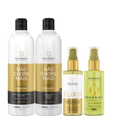Imagem de Borabella Kit Não Chore 2x350ml + Elixir + Argan 2x60ml