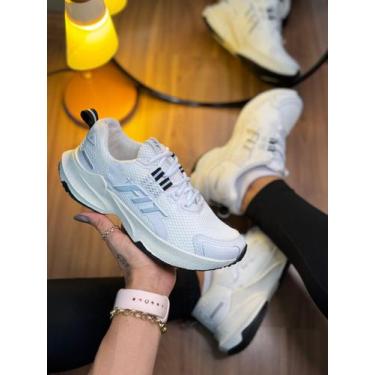 Imagem de Tênis Feminino Pro One Da +Fit Academia Treinos Caminhada, Off, White,