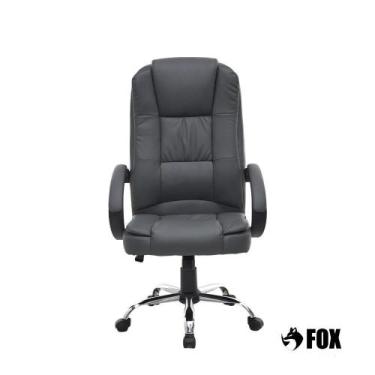 Imagem de Cadeira De Escritório Presidente Fox Racer Base Cromada Com Rodinha Ci