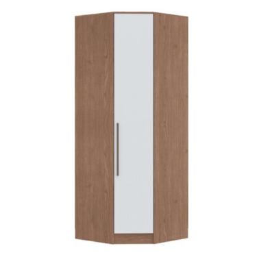 Imagem de Guarda-roupa Canto Oblíquo 1 Porta 100% Mdf Requinte+ - Móveis Castro
