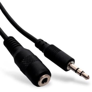 Imagem de Cabo Extensor de Áudio P2 Macho / P2 Fêmea Stereo - 1,5 metros - Comta