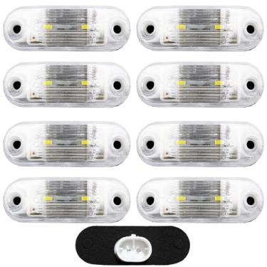 Imagem de 8 Lanterna Vigia Placa para Ônibus Caminhão 2 LED BIVOLT CR - Prime