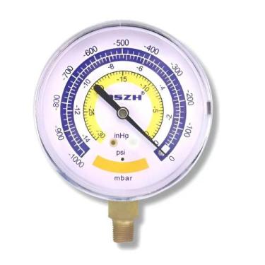 Imagem de Vacuômetro Analógico Dszh Wk-18vg 1000 Bar Diâmetro 8cm Conexão 1/4 - 
