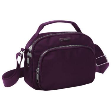 Imagem de Bolsa Pequena Feminina Elegante Alça Fixa Transversal Up4you, Ameixa