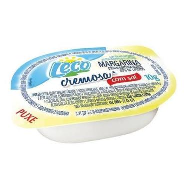 Imagem de Margarina Com Sal Leco Cremosa Blister 10g Cx 192 Un