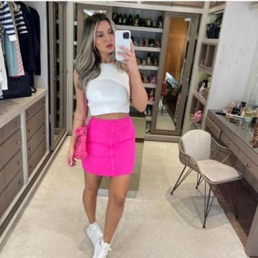 Imagem de Saia Tricot Modal - Dona Pequena Boutique, Preto, tamanho unico