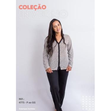 Imagem de Pijama feminino - MALUANA, Preto, GG
