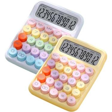 Imagem de Calculadora  de  botão  redondo  ideal para escritório  e casa . - AK 