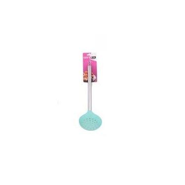 Imagem de Escumadeira Luxo de Silicone com Cabo de Inox 33cm - Plena Mix