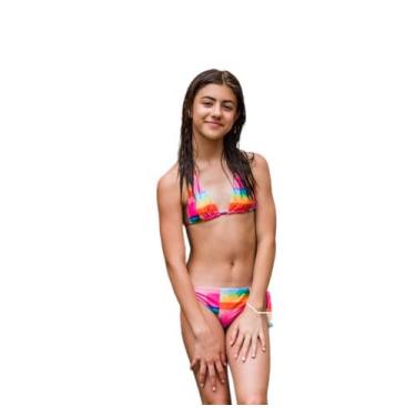 Imagem de Biquíni Infantil Proteção UPF50+ Halter Taípe - Verão 2023 - Banho Mar