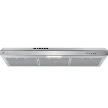Imagem de Depurador de Ar 80 cm Luz LED e Filtragem Dupla Inox DE8SS Electrolux,