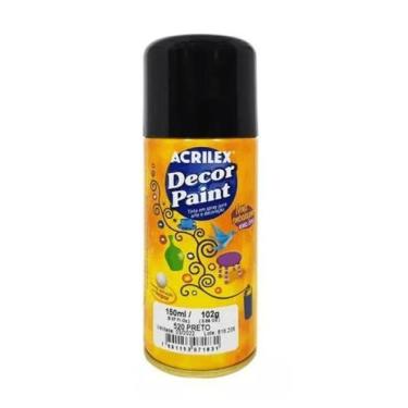Imagem de Tinta Spray Decor Paint Preto 150ml Tinta Spray Decor Paint Preto 150m