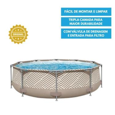 Imagem de Piscina Circular Redonda 5200 Litros Bege Mor