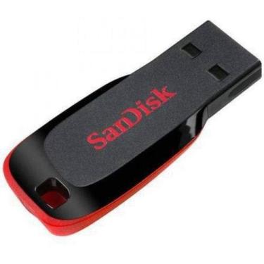 Imagem de Pendrive Sandisk Cruzer Blade 16GB Z50 - Preto/Vermelho