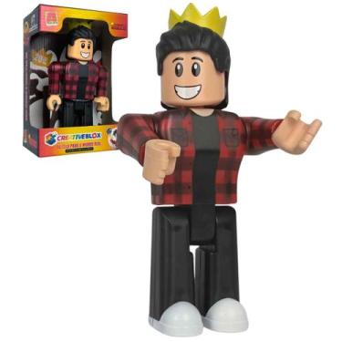 Imagem de Boneco Gamer Nanndo Creativeblox 20cm Articulado Roblox Nando Algazarr