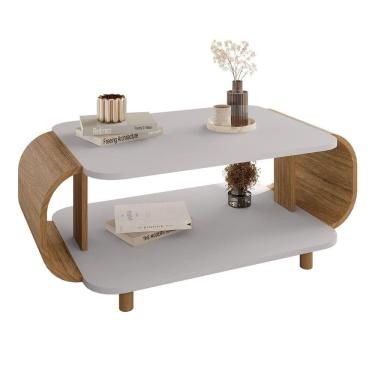 Imagem de Mesa de Centro Floripa Orgânico Off White 92CM Bechara