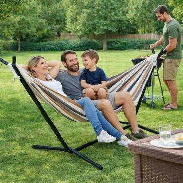 Imagem de Suporte Rede Descanso Estrutura Rede Dormir Jardim Varanda Quintal Áre