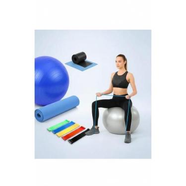 Imagem de Kit Pilates: Bola 65cm + Elásticos Resistência - Congratulations Store