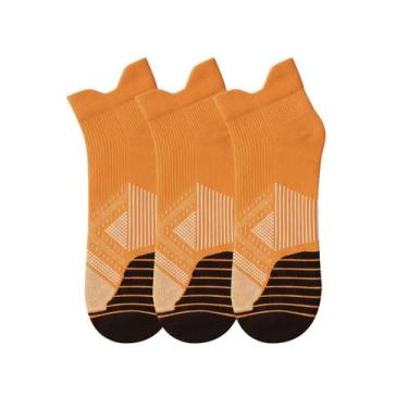 Imagem de Kit 3 Pares Meias de Corrida AF Esportiva AntiFricção Poliamida Premiu