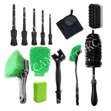 Imagem de Kit De Lavagem De Motocicletas E Carros: Toalhas De Microfibra, Escova