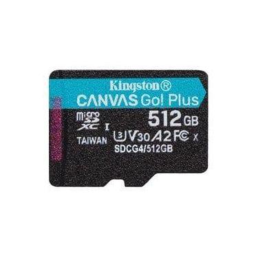 Imagem de Cartão de Memória Micro SD Kingston Canvas Go Plus 512GB 170Mbs - SDCG
