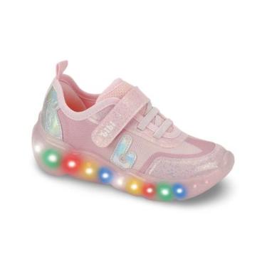 Imagem de Tênis Infantil de Luz Menina Bibi Roller Celebration 3.0 Rosa Holográf