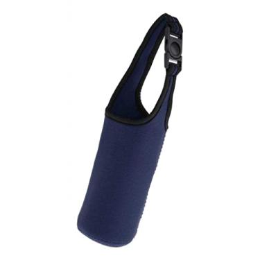 Imagem de LEIPUPA Bolsa esportiva com suporte para copo para garrafa de água a vácuo de 850 g - azul marinho