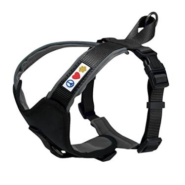 Imagem de Pawtitas – Arreio acolchoado Oxford ajustável macio para treinamento de animais de estimação, peitoral para cães/cachorros, peitoral para entrar ou colete, controle de conforto, caminhada de treinamento – Sem mais puxar, puxar, asfixia, evita puxarPawtitas Neck 12" Chest 12" to 15" Width 5/8 Inch pr