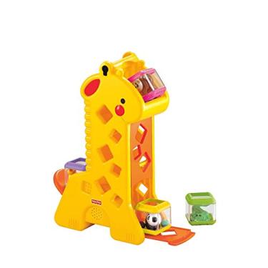 Imagem de Fisher-Price, Girafa com Blocos Pick-A-Blocks, Com Atividades de Desenvolvimento, Sons e Músicas, Brinquedos para Bebês, A partir de 6 meses