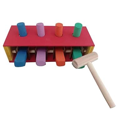 Imagem de Bate Pinos Brinquedo Infantil Educativo e Pedagógico em MDF