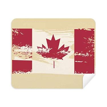 Imagem de Pano de limpeza de tela com bandeira do sabor do Canadá e pano de limpeza de bordo 2 peças