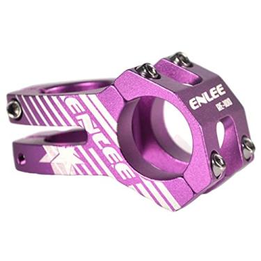 Imagem de DYNWAVE Liga de Alumínio 31,8mm Haste Mountain BMX Road Bike Haste 28,6mm Guiador Haste Acessórios, Roxa