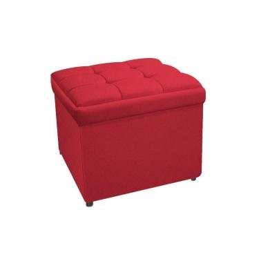 Imagem de Calçadeira Copenhague 90cm Solteiro Suede Vermelho Adj Decor