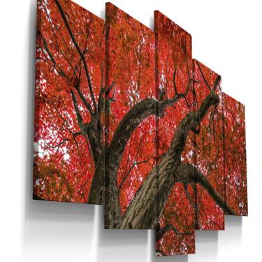 Imagem de Quadros Decorativos Arvore Botanico Folhas Sala Hall 