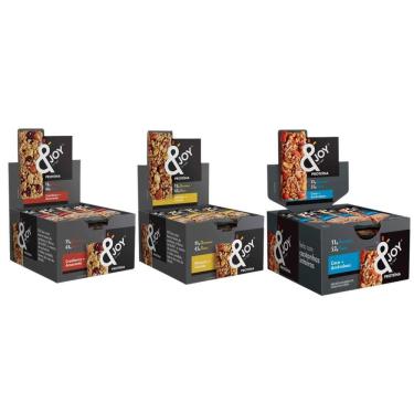 Imagem de Kit Com 3 Barras &Joy 12 X 30G - Cranberry/Coco/Banana