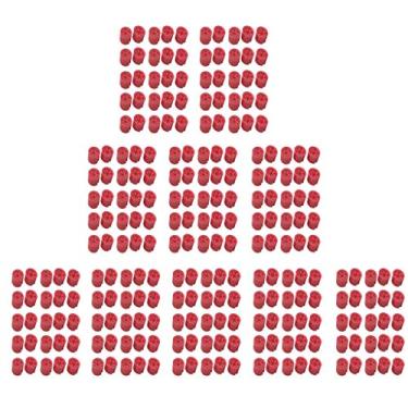 Imagem de kowaku 300 Pcs. Marcadores de Tamanho de Cabides, Marcadores de Tamanho de Localizador de Tamanho de Plástico - Rosa vermelha