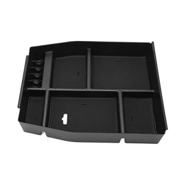 Imagem de 5 slots console central sólido caixa de armazenamento de apoio de braço durável antiderrapante eficaz para acessórios interiores de carro